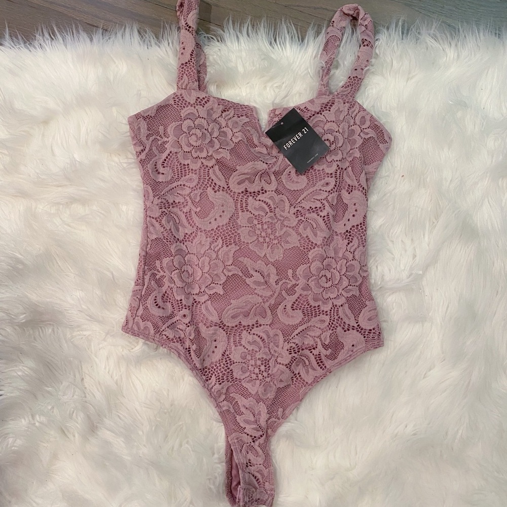 Light purple lace bodysuit